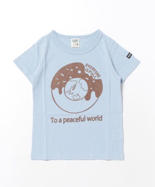 RUGGEDWORKS（ラゲッドワークス）の「サスティナブルデザインTシャツ（Tシャツ/カットソー・キッズ・スカイブルー/パープル/ライトグリーン/ライトイエロー/アッシュブラウン/グレー/ペールイエロー/ダークブルー・130/110/120/140/150）」の5枚目の写真