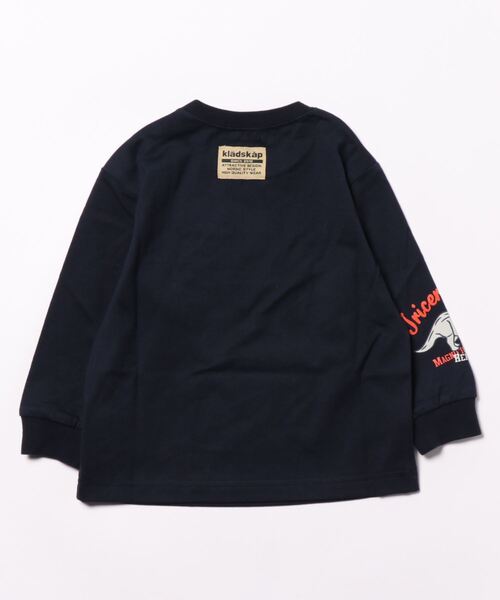 kladskap(クレードスコープ)の「恐竜グラフィック長袖Tシャツ(Tシャツ/カットソー・キッズ・ネイビー/グリーン・120cm/90cm/110cm/100cm/130cm)」の3枚目の写真