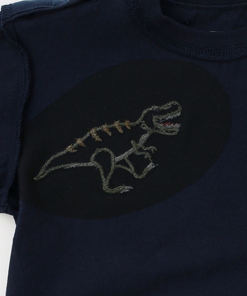kladskap(クレードスコープ)の「恐竜グラフィック長袖Tシャツ(Tシャツ/カットソー・キッズ・ネイビー/グリーン・120cm/90cm/110cm/100cm/130cm)」の7枚目の写真