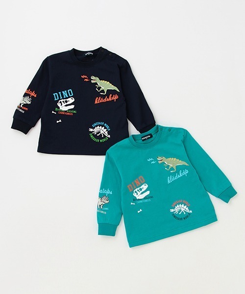 kladskap(クレードスコープ)の「恐竜グラフィック長袖Tシャツ(Tシャツ/カットソー・キッズ・ネイビー/グリーン・120cm/90cm/110cm/100cm/130cm)」の12枚目の写真