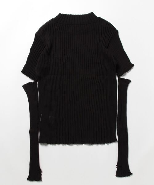 ANAP(アナップ)の「アームウォーマーリブニットトップスカットソー(Tシャツ/カットソー・レディース・ブラック/グリーン/ライトグレー・FREE)」の7枚目の写真