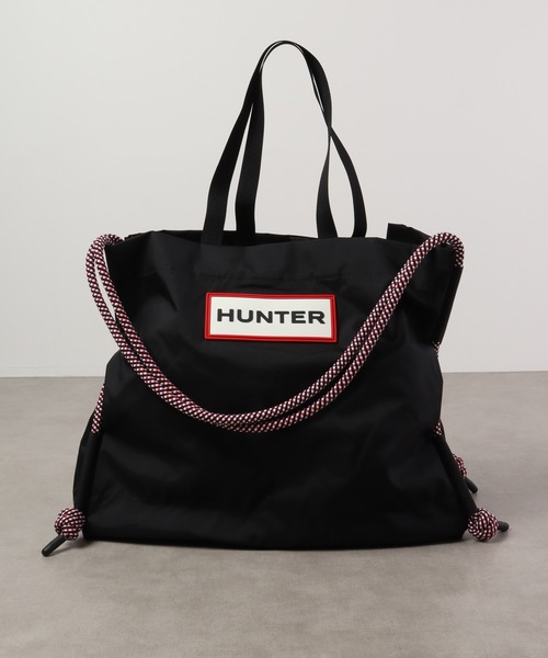 HUNTER（ハンター）の「HUNTER トラベル リップストップ ビーチバッグ（ハンドバッグ・メンズ・ブラック/イエロー・FREE）」の3枚目の写真