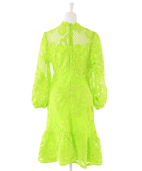 Narcissus(ナルシス)の「【Narcissus】レースメッシュワンピース(ワンピース・レディース・ホワイト/ライム・FREE)」の11枚目の写真