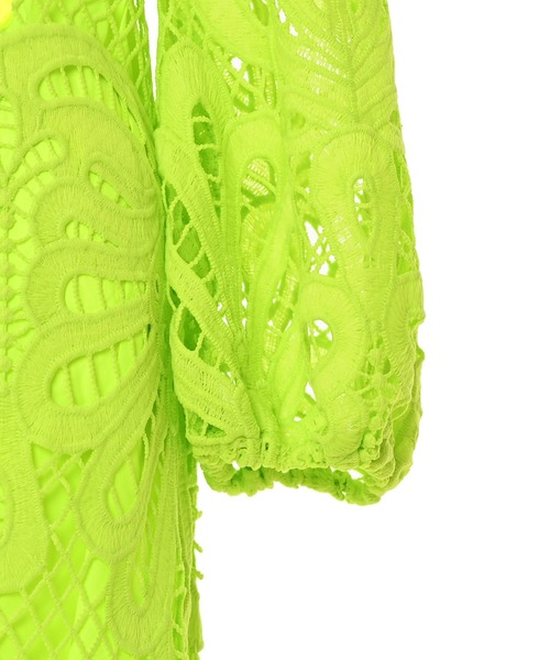 Narcissus(ナルシス)の「【Narcissus】レースメッシュワンピース(ワンピース・レディース・ホワイト/ライム・FREE)」の20枚目の写真