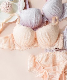 fran de lingerie（フランデランジェリー）の「Plain Lace プレーンレース ブラ&ショーツセット B65-G80カップ（ブラ&ショーツ）」