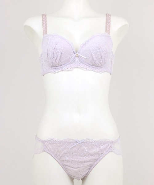 セール】Plain Lace プレーンレース ブラ&ショーツセット B65