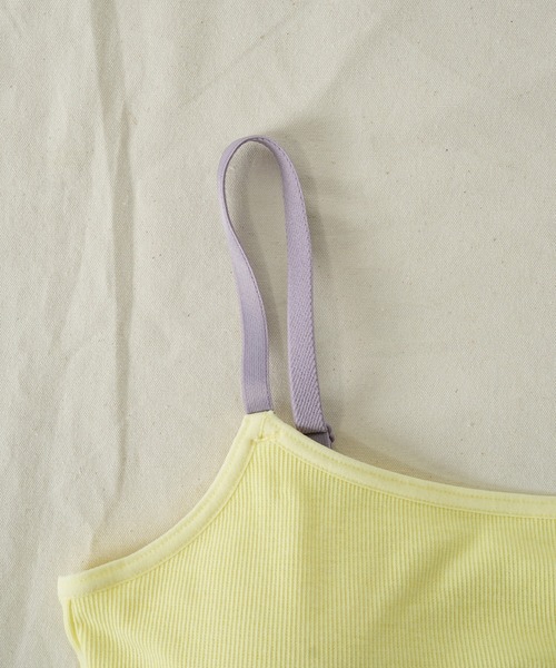 GUNZE(グンゼ)の「【GUNZE×TYPY】配色リブハーフトップ(その他アンダーウェア/インナー・レディース・ブラック/サックスブルー/ブラウン/ホワイト系その他/イエロー・MEDIUM/LARGE)」の13枚目の写真