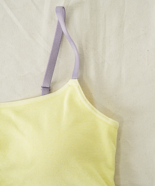 GUNZE(グンゼ)の「【GUNZE×TYPY】配色リブハーフトップ(その他アンダーウェア/インナー・レディース・ブラック/サックスブルー/ブラウン/ホワイト系その他/イエロー・MEDIUM/LARGE)」の14枚目の写真