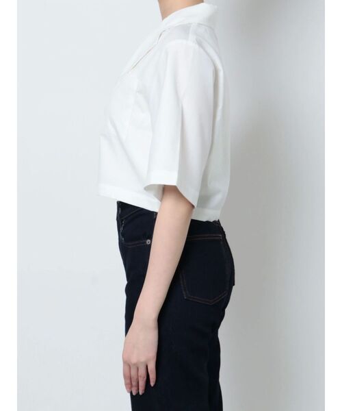 EMODA（エモダ）の「オープンカラーポケットシャツ（シャツ/ブラウス・レディース・ブルー/ブラック/ホワイト・FREE）」の19枚目の写真