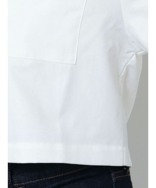 EMODA（エモダ）の「オープンカラーポケットシャツ（シャツ/ブラウス・レディース・ブルー/ブラック/ホワイト・FREE）」の8枚目の写真