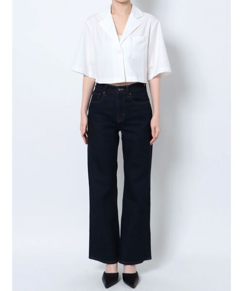 EMODA（エモダ）の「オープンカラーポケットシャツ（シャツ/ブラウス・レディース・ブルー/ブラック/ホワイト・FREE）」の18枚目の写真