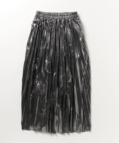 Figments（フィグメンツ）の「メタリックプリーツロングスカート（スカート・レディース・ブラック/シルバー・FREE）」の11枚目の写真