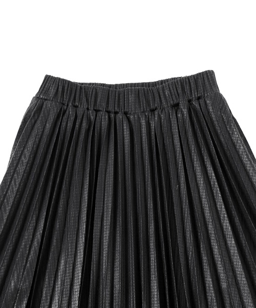 Figments（フィグメンツ）の「メタリックプリーツロングスカート（スカート・レディース・ブラック/シルバー・FREE）」の5枚目の写真