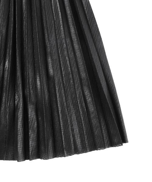 Figments（フィグメンツ）の「メタリックプリーツロングスカート（スカート・レディース・ブラック/シルバー・FREE）」の6枚目の写真