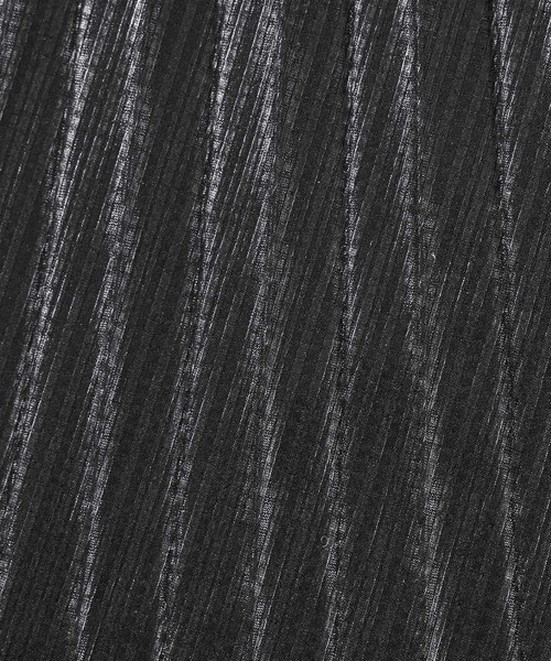 Figments（フィグメンツ）の「メタリックプリーツロングスカート（スカート・レディース・ブラック/シルバー・FREE）」の9枚目の写真