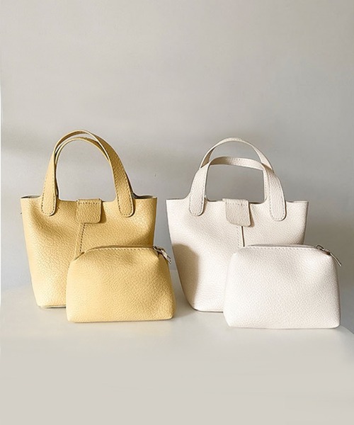 fd style(エフディ スタイル)の「2waysポーチ ミニトートバッグ(トートバッグ・レディース・Black/White/Yellow・FREE)」の19枚目の写真