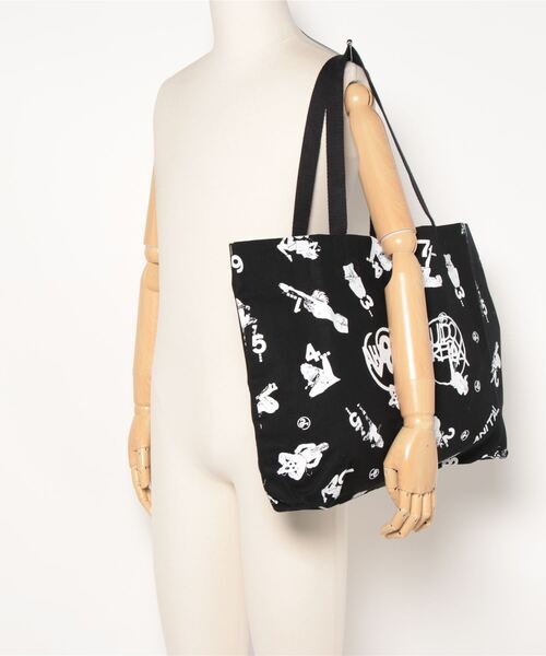 RICHARDSON(リチャードソン)の「【Richardson/リチャードソン】 Crepax Tote Bag クレパックストートバッグ(トートバッグ・メンズ・ブラック/ホワイト・FREE)」の6枚目の写真