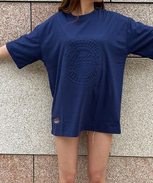 GLAMOROUS JANE(グラマラスジェーン)の「CLASSICエンボスTシャツ(Tシャツ/カットソー・レディース・ホワイト/レッド/ブラック/チャコールグレー/ネイビー/ベージュ/杢グレー・FREE)」の21枚目の写真