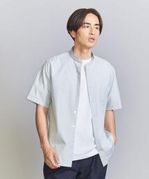 BEAUTY&YOUTH UNITED ARROWS（ビューティーアンドユースユナイテッドアローズ）の「100/2 ブロード ストライプ バンドカラー リラックスレギュラー シャツ（シャツ/ブラウス）」