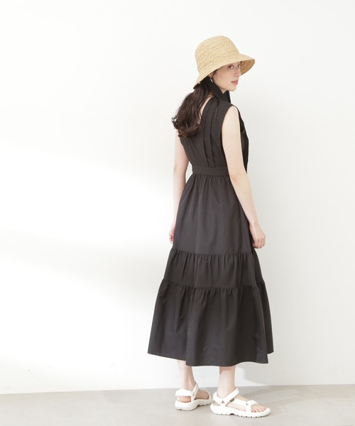 N.(N. Natural Beauty Basic)(エヌエヌナチュラルビューティーベーシック)の「【S Size Line】◆ティアードギャザーワンピース(ワンピース・レディース・ブラック/グレー/クリーム・SMALL/MEDIUM)」の7枚目の写真