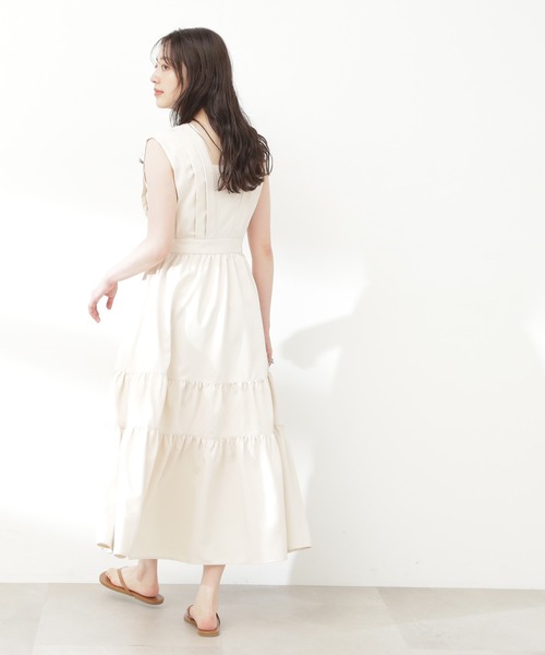 N.(N. Natural Beauty Basic)(エヌエヌナチュラルビューティーベーシック)の「【S Size Line】◆ティアードギャザーワンピース(ワンピース・レディース・ブラック/グレー/クリーム・SMALL/MEDIUM)」の14枚目の写真