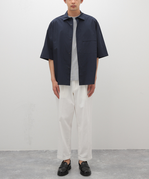 STILL BY HAND（スティルバイハンド）の「【STILL BY HAND / スティルバイハンド】タイプライター S/S シャツ（シャツ/ブラウス・メンズ・ホワイト/ネイビー・46/48）」の15枚目の写真