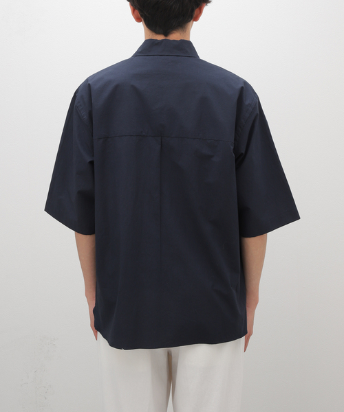 STILL BY HAND（スティルバイハンド）の「【STILL BY HAND / スティルバイハンド】タイプライター S/S シャツ（シャツ/ブラウス・メンズ・ホワイト/ネイビー・46/48）」の5枚目の写真