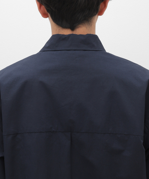 STILL BY HAND（スティルバイハンド）の「【STILL BY HAND / スティルバイハンド】タイプライター S/S シャツ（シャツ/ブラウス・メンズ・ホワイト/ネイビー・46/48）」の3枚目の写真