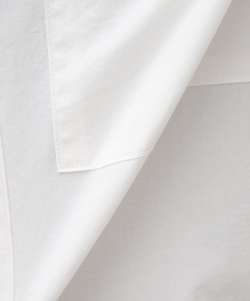 STILL BY HAND（スティルバイハンド）の「【STILL BY HAND / スティルバイハンド】タイプライター S/S シャツ（シャツ/ブラウス・メンズ・ホワイト/ネイビー・46/48）」の8枚目の写真