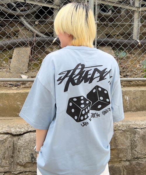 A‘gem 9（エージェムナイン）の「A'GEM/9 × .kom『FREEDEE/フリーディー』ダイスデザイン半袖Tシャツ/ハーフスリーブカットソー（Tシャツ/カットソー・メンズ・ブラック/ライトパープル/ホワイト/ライトブルー・FREE）」の3枚目の写真