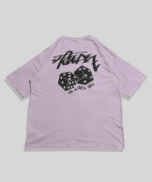 A‘gem 9（エージェムナイン）の「A'GEM/9 × .kom『FREEDEE/フリーディー』ダイスデザイン半袖Tシャツ/ハーフスリーブカットソー（Tシャツ/カットソー・メンズ・ブラック/ライトパープル/ホワイト/ライトブルー・FREE）」の14枚目の写真