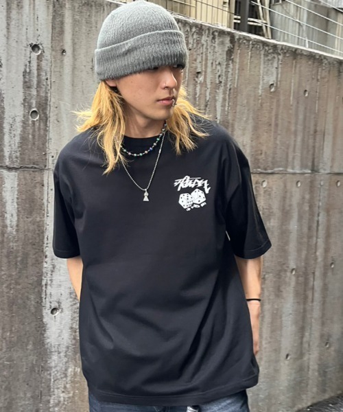 A‘gem 9（エージェムナイン）の「A'GEM/9 × .kom『FREEDEE/フリーディー』ダイスデザイン半袖Tシャツ/ハーフスリーブカットソー（Tシャツ/カットソー・メンズ・ブラック/ライトパープル/ホワイト/ライトブルー・FREE）」の20枚目の写真