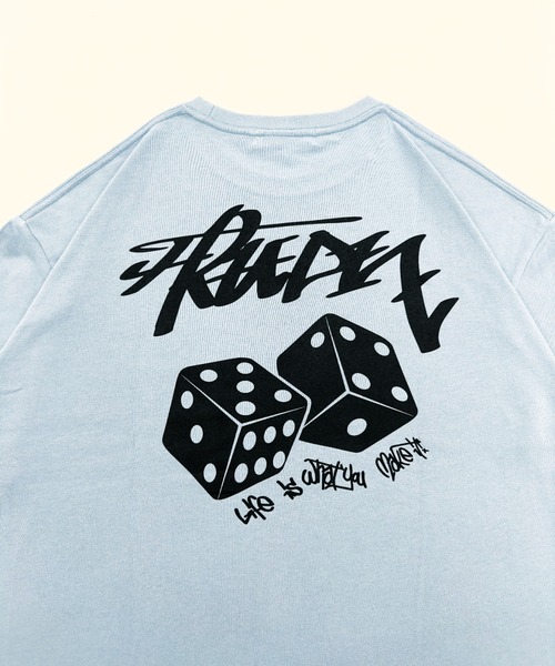 A‘gem 9（エージェムナイン）の「A'GEM/9 × .kom『FREEDEE/フリーディー』ダイスデザイン半袖Tシャツ/ハーフスリーブカットソー（Tシャツ/カットソー・メンズ・ブラック/ライトパープル/ホワイト/ライトブルー・FREE）」の21枚目の写真