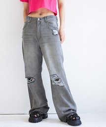 PBLIM/ダメージフレアデニム