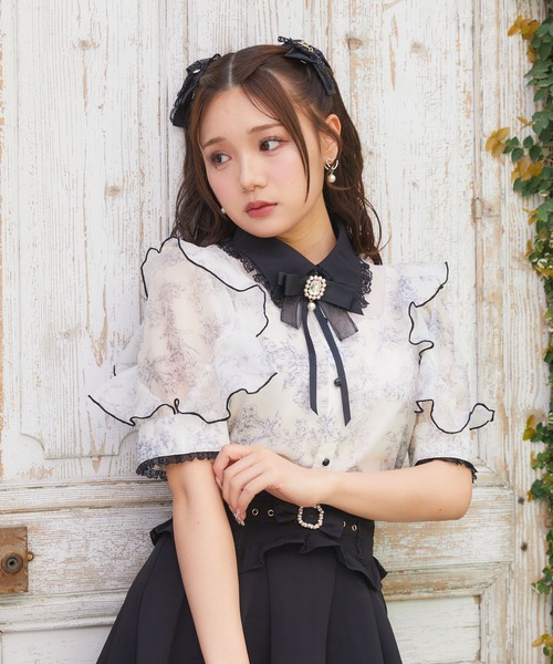 ROJITA（ロジータ）の「花柄シアーブラウス（シャツ/ブラウス