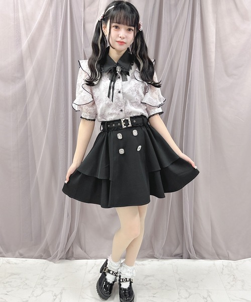 ROJITA（ロジータ）の「花柄シアーブラウス（シャツ/ブラウス・レディース・ブラック/ピンク/アイボリー・FREE）」の12枚目の写真