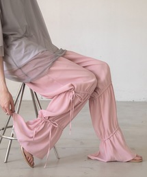 シャーリングワイドパンツ