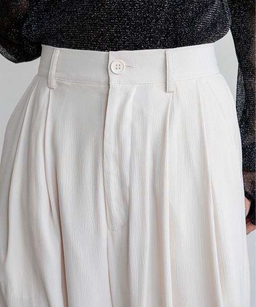 VACANCY（ヴァカンシー）の「シャーリングワイドパンツ（その他パンツ・レディース・ピンク/ブラック/アイボリー/グリーン・LARGE/MEDIUM）」の12枚目の写真