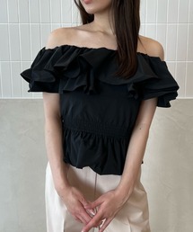 オフショルダーバルーントップス