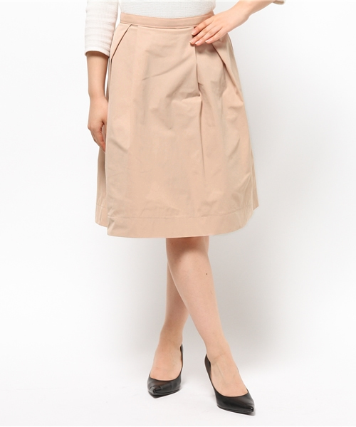 Demi-Luxe BEAMS（デミルクス ビームス）の「◎Demi-Luxe BEAMS / Wグログラン タフタ スカート（スカート・レディース・ベージュ/ネイビー・38/36）」の3枚目の写真