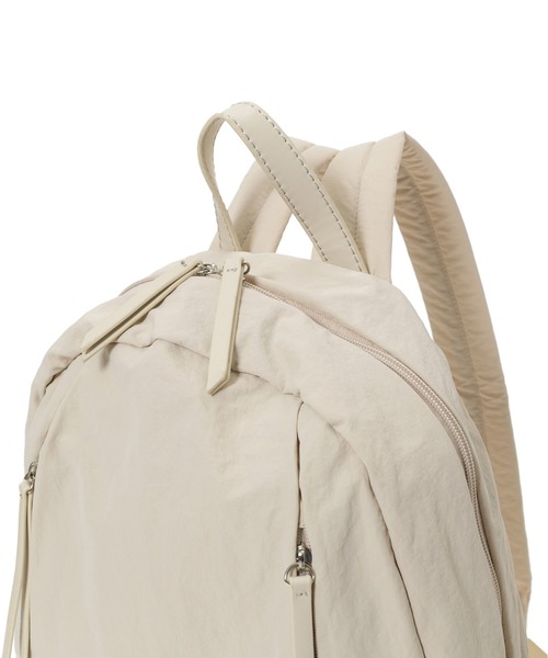 Edit Sheen（エディットシーン）の「ダブルジップナイロンリュック（バックパック/リュック・レディース・ベージュ/ブラック・FREE）」の8枚目の写真