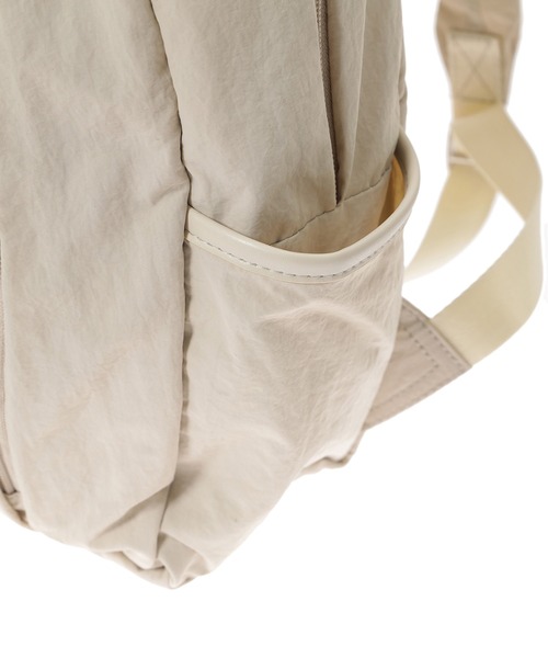 Edit Sheen（エディットシーン）の「ダブルジップナイロンリュック（バックパック/リュック・レディース・ベージュ/ブラック・FREE）」の9枚目の写真