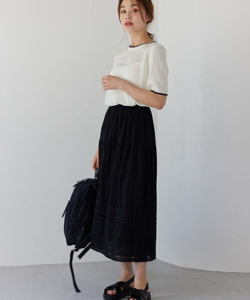 Edit Sheen（エディットシーン）の「ダブルジップナイロンリュック（バックパック/リュック・レディース・ベージュ/ブラック・FREE）」の3枚目の写真