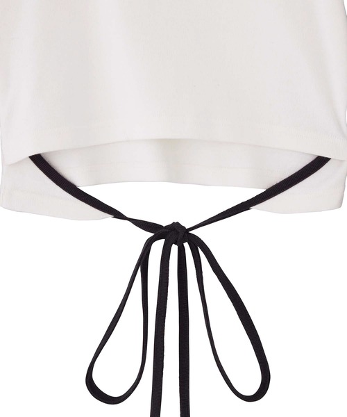 X-girl（エックスガール）の「ANGEL RAGLAN L/S BABY TEE（Tシャツ/カットソー・レディース・ホワイト/アッシュ/チャコール・S/M）」の5枚目の写真