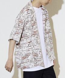 LOOSE WHOLE PRINT SHIRT