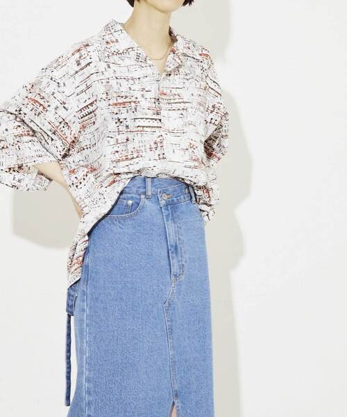 CONVERSE TOKYO(コンバーストウキョウ)の「LOOSE WHOLE PRINT SHIRT(シャツ/ブラウス・メンズ・サックスブルー/ブラック/ホワイト・MEDIUM/LARGE)」の18枚目の写真