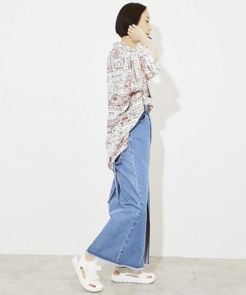 CONVERSE TOKYO(コンバーストウキョウ)の「LOOSE WHOLE PRINT SHIRT(シャツ/ブラウス・メンズ・サックスブルー/ブラック/ホワイト・MEDIUM/LARGE)」の17枚目の写真