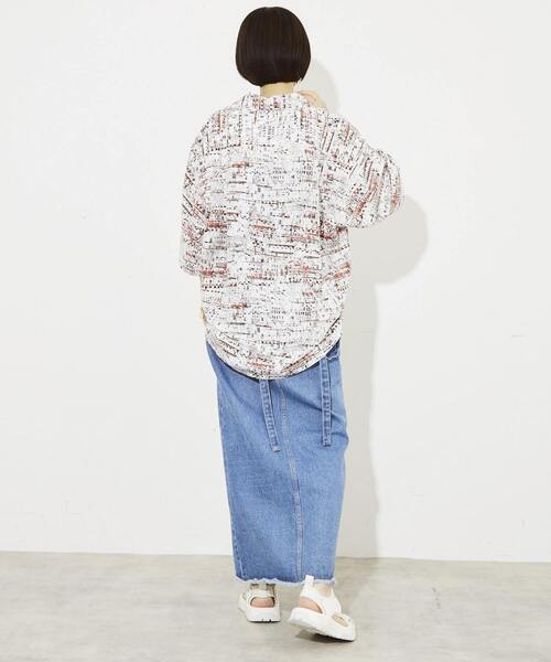 CONVERSE TOKYO(コンバーストウキョウ)の「LOOSE WHOLE PRINT SHIRT(シャツ/ブラウス・メンズ・サックスブルー/ブラック/ホワイト・MEDIUM/LARGE)」の16枚目の写真