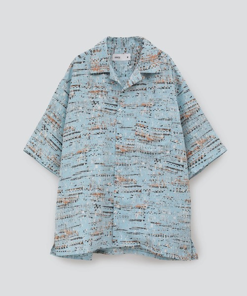 CONVERSE TOKYO(コンバーストウキョウ)の「LOOSE WHOLE PRINT SHIRT(シャツ/ブラウス・メンズ・サックスブルー/ブラック/ホワイト・MEDIUM/LARGE)」の9枚目の写真