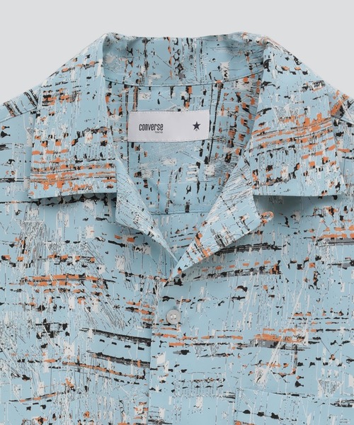 CONVERSE TOKYO(コンバーストウキョウ)の「LOOSE WHOLE PRINT SHIRT(シャツ/ブラウス・メンズ・サックスブルー/ブラック/ホワイト・MEDIUM/LARGE)」の7枚目の写真